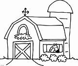 Barn Coloring Pages Getdrawings sketch template