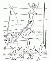 Circus Coloring Pages Kids Printable Horse Sheets Animals Fun Kid Print Colouring Color Books Printables Amazing Big Acrobat Drawings Kleurplaten sketch template
