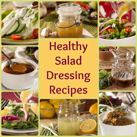 healthy salad dressing recipes  easy favorites