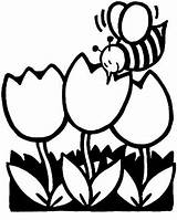 Lente Kleurplaat Kleurplaten Bijen Colorat Primavara Planse Bloem P111 Fruhling Desene Bienen Makkelijk Primiiani Bee Bezoeken Yoo sketch template