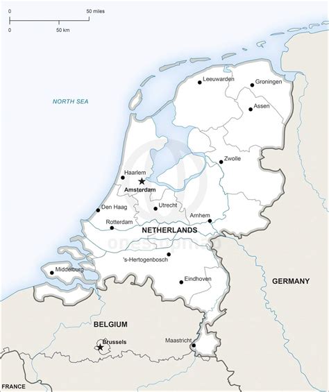 vector map  netherlands political  stop map