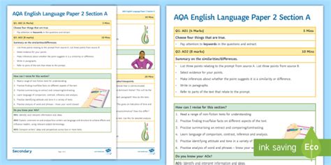 english aqa gcse exemplar answers paper  lang paper  question