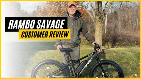 rambo savage  fat tire electric hunting bike customer review  electric bike paradise youtube