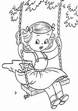 Swing Coloring Pages Swing1 sketch template
