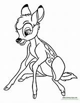 Bambi Pages Disneyclips Coloring Sitting Funstuff sketch template