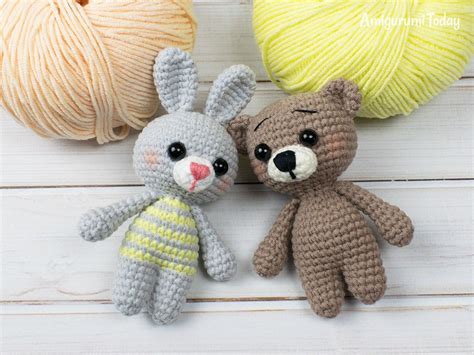 crochet animal patterns amigurumi bunny  bear patterns