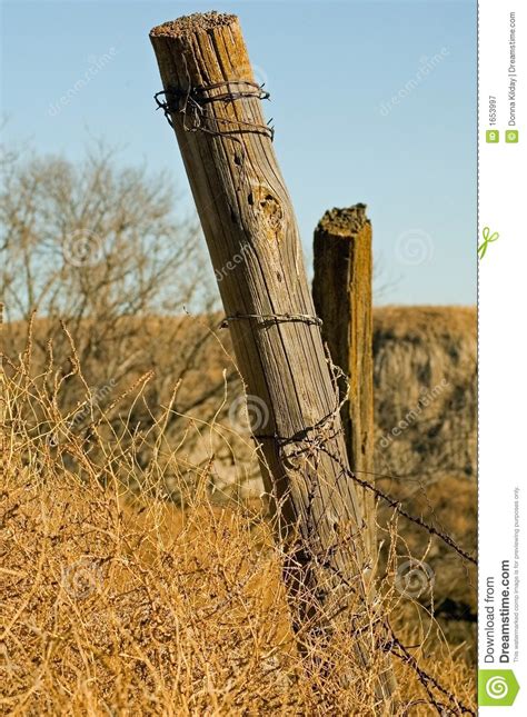 Old Fence Post Stock Image Image Of Border Golden