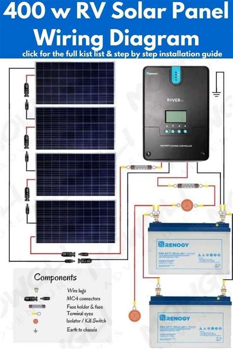 watt solar panel wiring diagram kit list solar panels rv solar