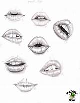 Lips Drawing Drawings Deviantart sketch template