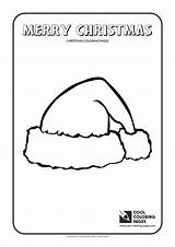 Hat Coloring Santa Claus Pages Cool Christmas Print Kids sketch template