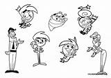 Fairly Coloring Pages Timmy Turner Oddparents Vicky Odd Parents Time Color Printable Nickelodeon Chester Cosmo Wanda Print Gif Library Clip sketch template
