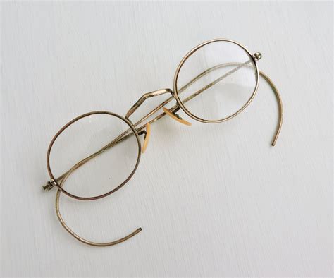 Vintage Eyeglasses Ao American Optical Squire 12k Gold Filled Round
