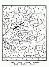 Coloring Pages Color Coded Number Print Popular sketch template