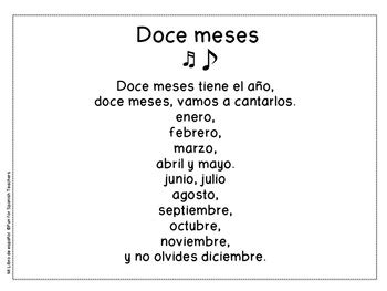 months of the year games and song spanish by fun for spanish teachers