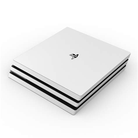sony ps pro skin solid state white  solid colors decalgirl