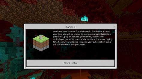 avoid  banned  minecraft  update