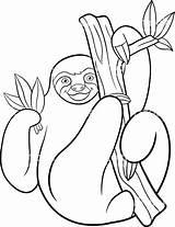 Sloth Coloring Pages Cute Sloths Printable Kids Color Albanysinsanity Drawing Amazing Getdrawings Getcolorings Animal Coloringbay Colorings sketch template
