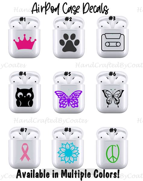 airpod case decals airpod stickers airpods airpod case etsy