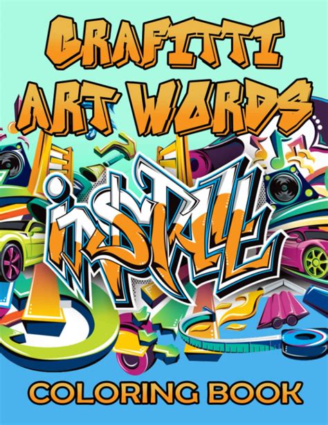 buy grafitti art words coloring book coloring pages  graffiti
