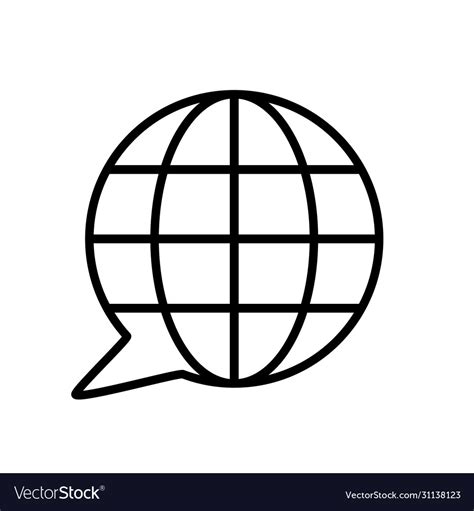 foreign language translation creative icon logo vector image