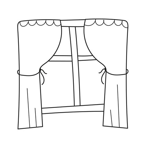 simple coloring page window   colored  coloring book  kids