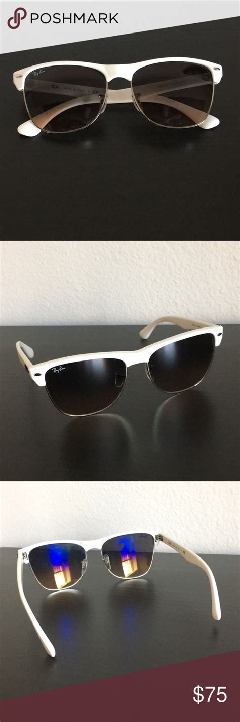 ray ban white clubmaster sunglasses like new clubmaster sunglasses