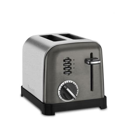 cuisinart cuisinart black stainless steel  slice toaster whisk