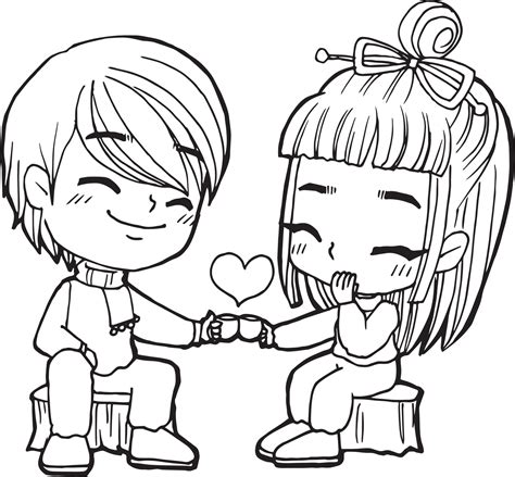 lover wedding cartoon doodle kawaii anime coloring page cute