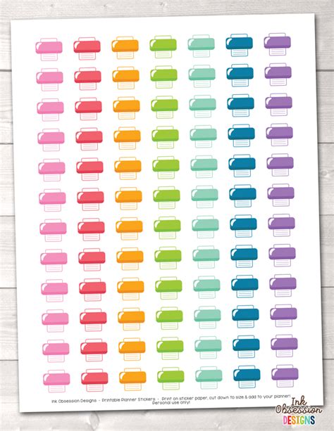 pin  printable planner stickers