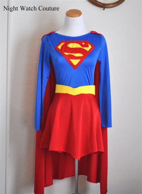 supergirl costume girls size 4t10 classic by nightwatchcouture héroes