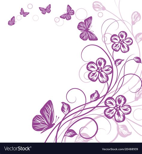 beautiful floral background royalty  vector image
