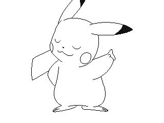 pikachu lineart   michy  deviantart horse coloring pages