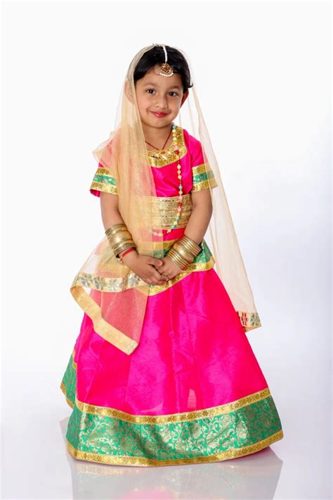 buy rent  kids radha dress pink  noida delhi