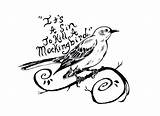 Mockingbird Kill Clipart Tattoo Coloring Bird Drawing Cartoon Cliparts Deviantart Pestis Mocking Pages Color Library Symbol Tkam Getcolorings Poem Wikiclipart sketch template
