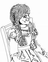 Coloring Pages Annabelle Drawing Conjuring Draw Popular Coloringhome sketch template