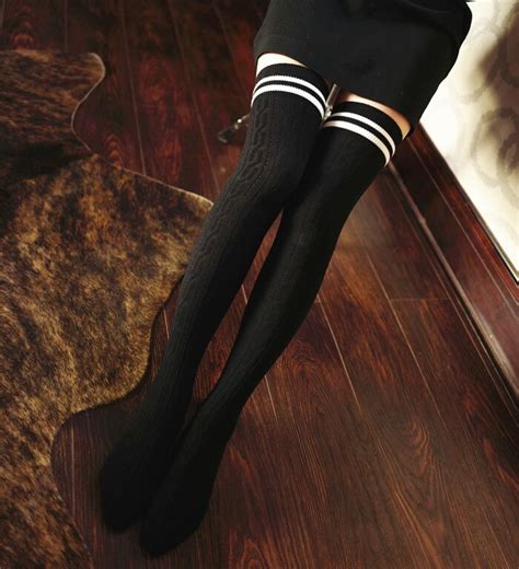 1 pair cotton fashion sexy warm thigh high over the knee