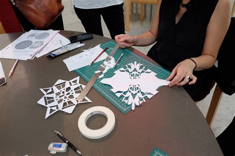 geometric aljamia papercutting workshop escalette permanent