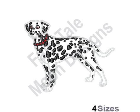 dalmatian machine embroidery design dog outline embroidery etsy