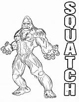 Bigfoot Sasquatch Colorear Squatch Colouring Lineart Rictor Riolo Coloringbay Getdrawings sketch template