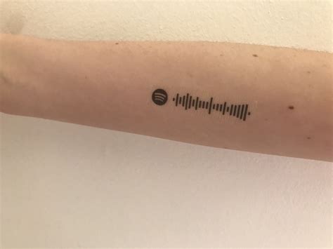 spotify code temporary tattoo discreet tattoos  tattoos subtle