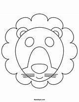Lion Mask Template Face Color Masks Printable Templates Coloring Maskspot Blank Facing Right Printables Pages sketch template
