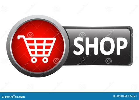 modern shop button stock stock vector illustration  label