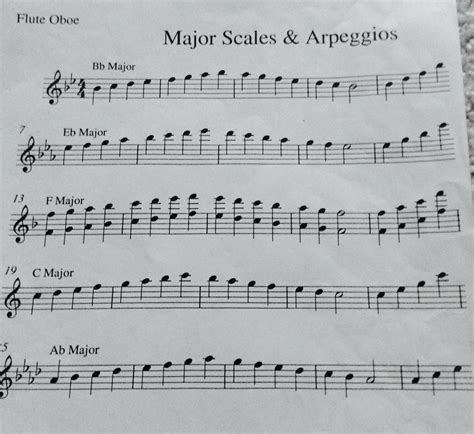 major scales  flute major scale flute  flute