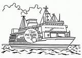 Ship Cruise Kreuzfahrtschiff Schiffe Battleship Boats sketch template