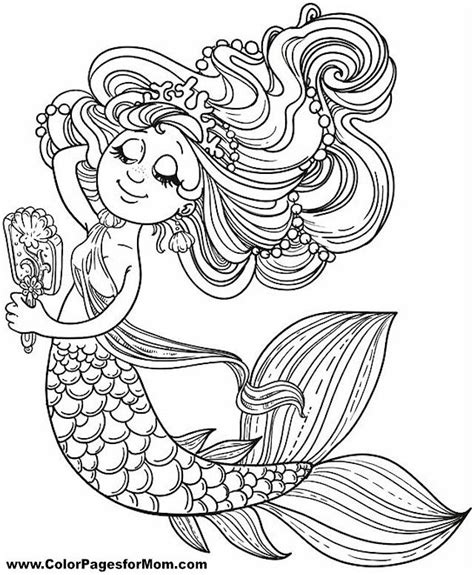 mermaid adult coloring pages  adults images  pinterest