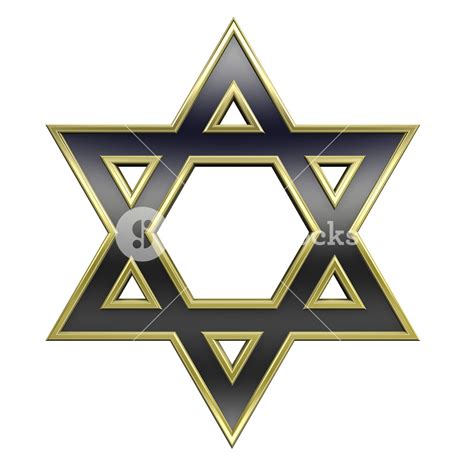 black  gold frame judaism religious symbol star  david royalty