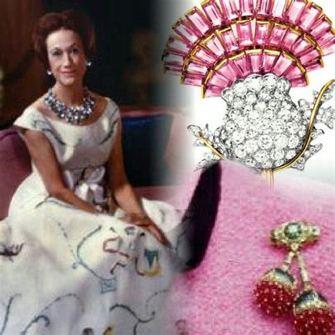pink diamond thistle  ruby brooch duchess  windsor wallis simpsonuploaded  www