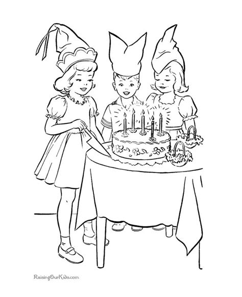 fun birthday picture coloring page birthday coloring pages coloring