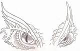 Drachenauge Scary Drachen sketch template