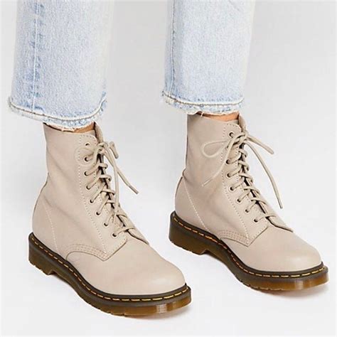 dr martens  pascal taupe  mercari leather lace  boots  martens  martens boots